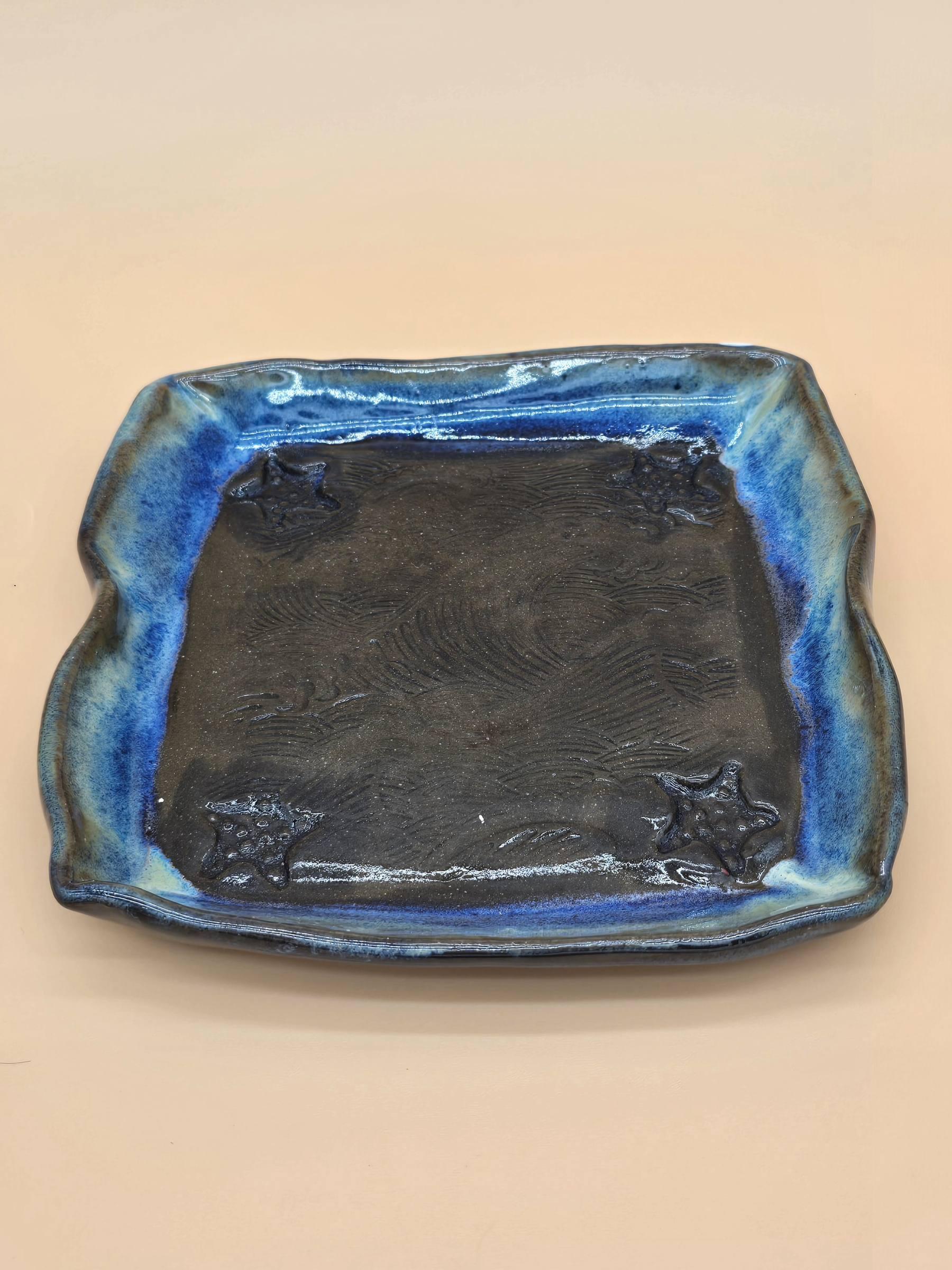 Handmade serving platter by Clay Therapy