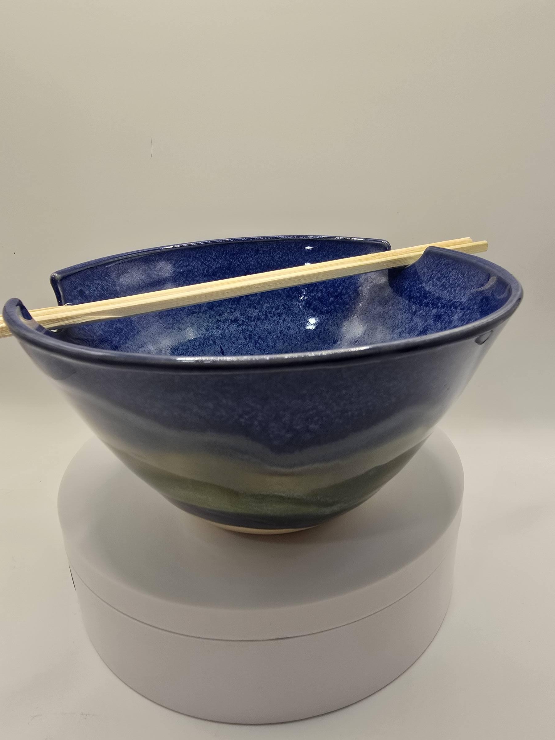 Handmade ramen bowl by Clay Therapy