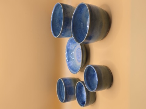 Handmade dishware set by Clay Therapy